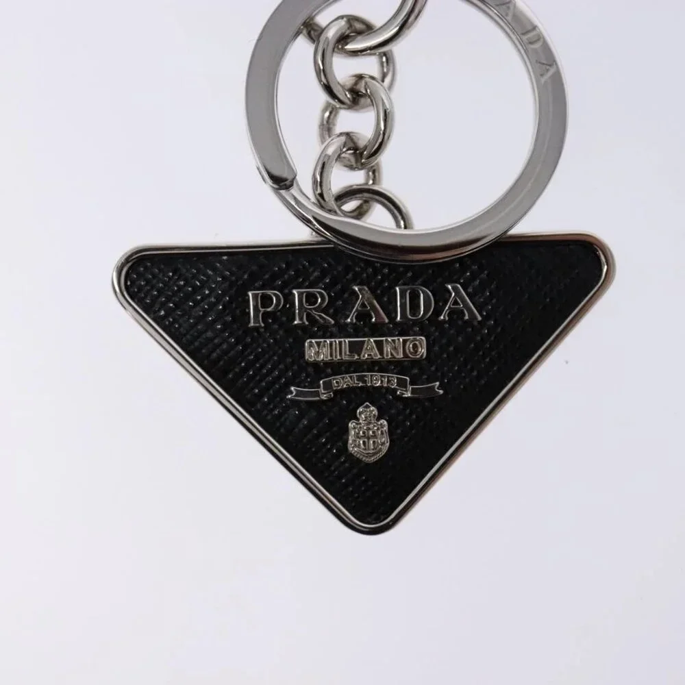 PRADA Key Charm metal Silver Auth